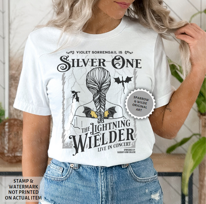 Silver One Braid - Fourth Wing T-Shirt