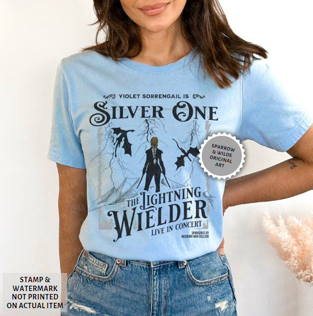 Silver One Fighter | Fourth Wing T-Shirt