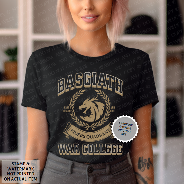 Basgiath - Front | Fourth Wing T-Shirt