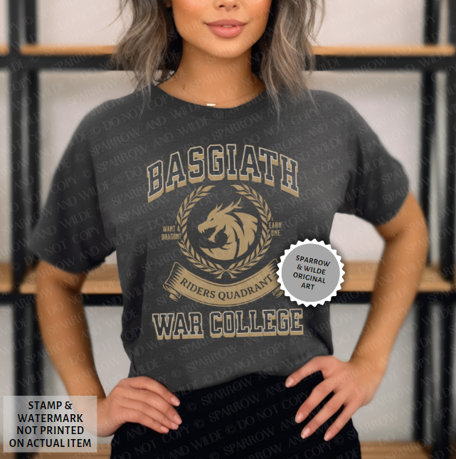 Basgiath - Front | Fourth Wing T-Shirt