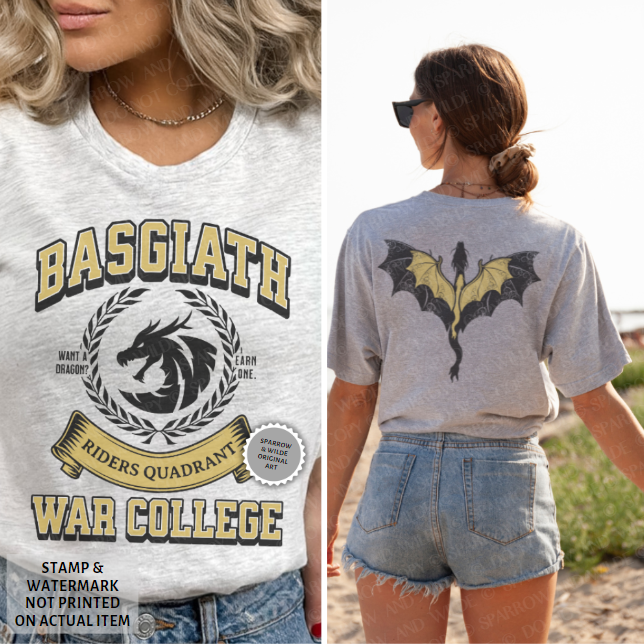 Basgiath - Back | Fourth Wing T-Shirt