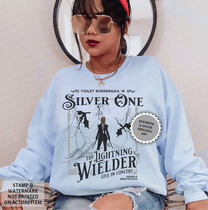 Silver One Fighter | Fourth Wing Sweatshirt