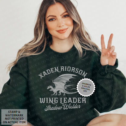 Xaden Wing Leader | Fourth Wing Sweatshirt