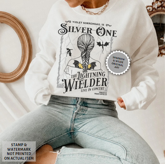 Silver One Braid | Fourth Wing Sweatshirt