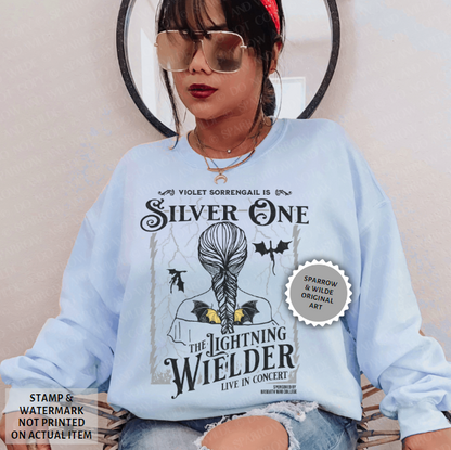 Silver One Braid | Fourth Wing Sweatshirt