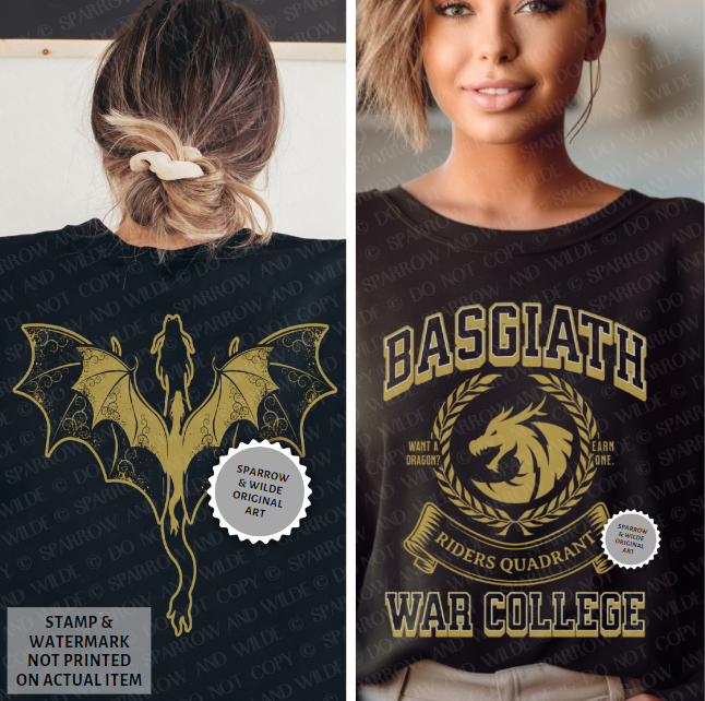 Basgiath - Back | Fourth Wing Sweatshirt