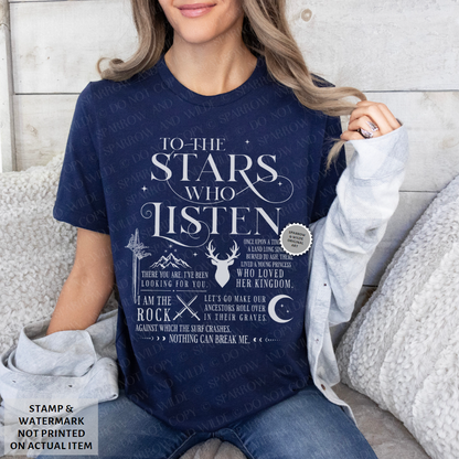 To the Stars Who Listen | Maas-Verse T-Shirt