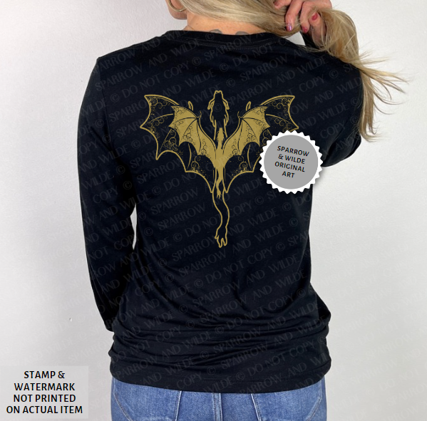 Basgiath - Back | Fourth Wing Long Sleeve Shirt