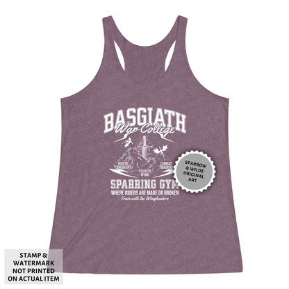 Basgiath Sparring Gym | Fourth Wing Tri-Blend Racerback Tank