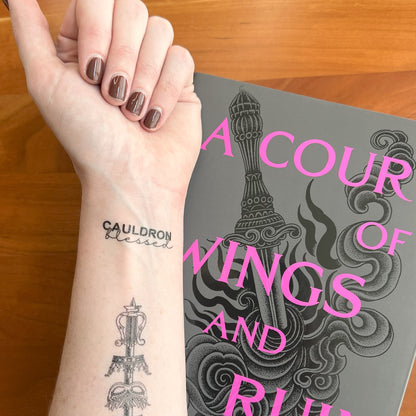 ACOTAR Temporary Tattoos | Nesta Cosplay Sheet