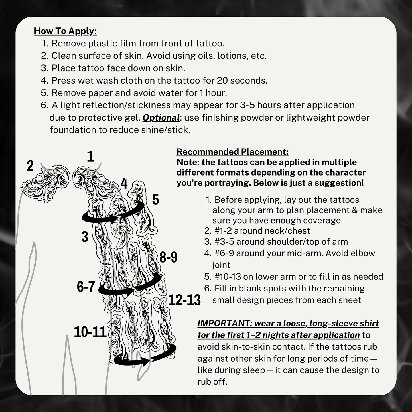 Main Character Energy Temporary Tattoo Set