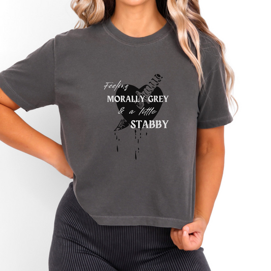 Morally Grey | Crop Top