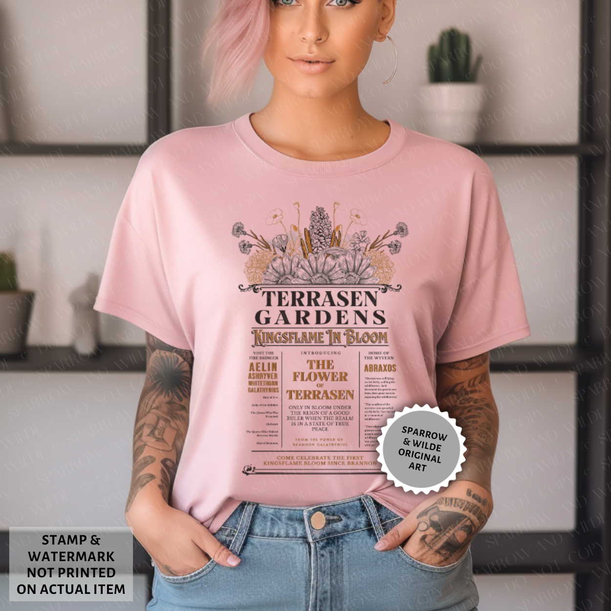 Terrasen Gardens | Throne of Glass T-Shirt