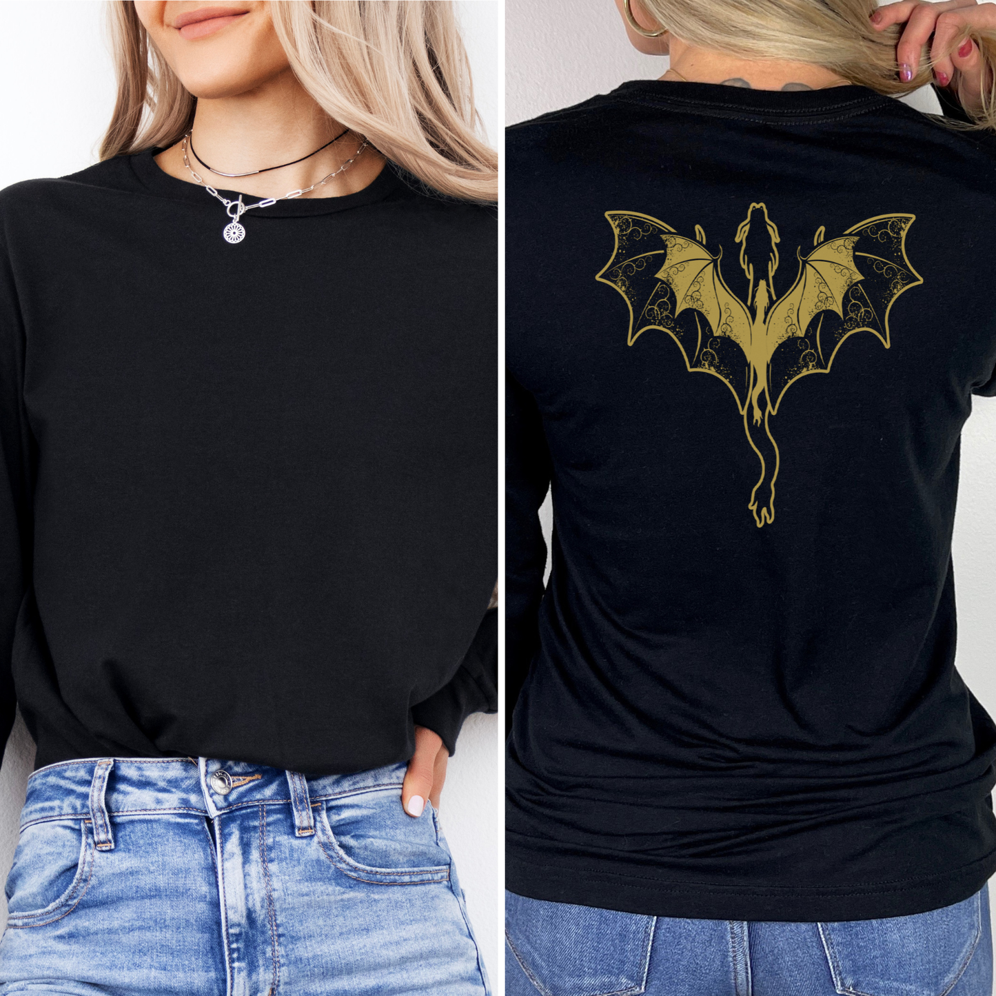 Basgiath - Back Only | Empyrean Long Sleeve Tee