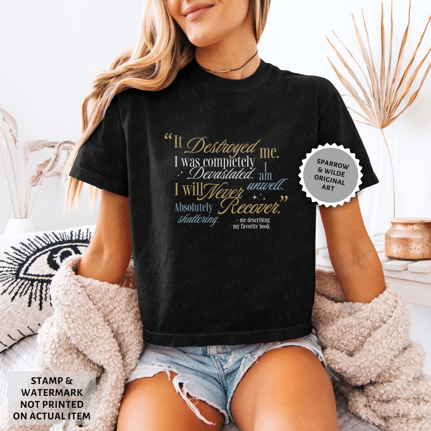 This Book Destroyed Me | Crop Top