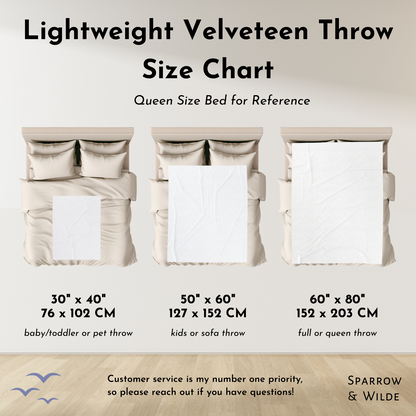 Lightweight Velveteen Throw | Crescent City