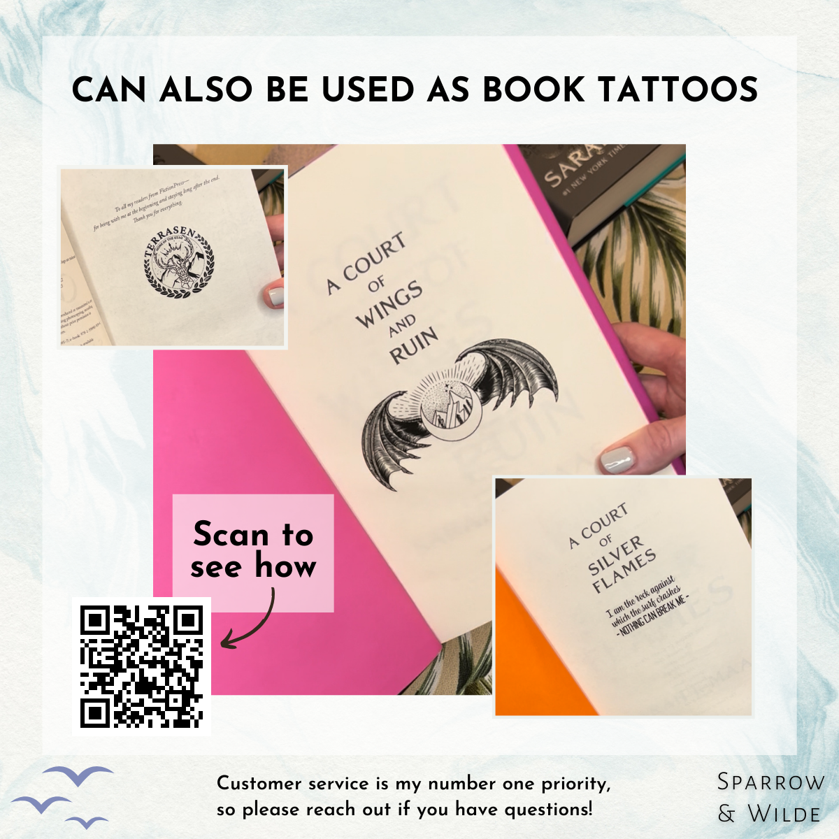 ACOTAR Temporary Tattoo | Velaris