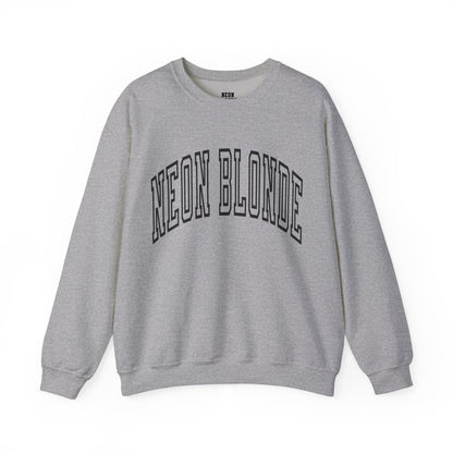 Sweatshirt - Black Lettering - Neon Blonde