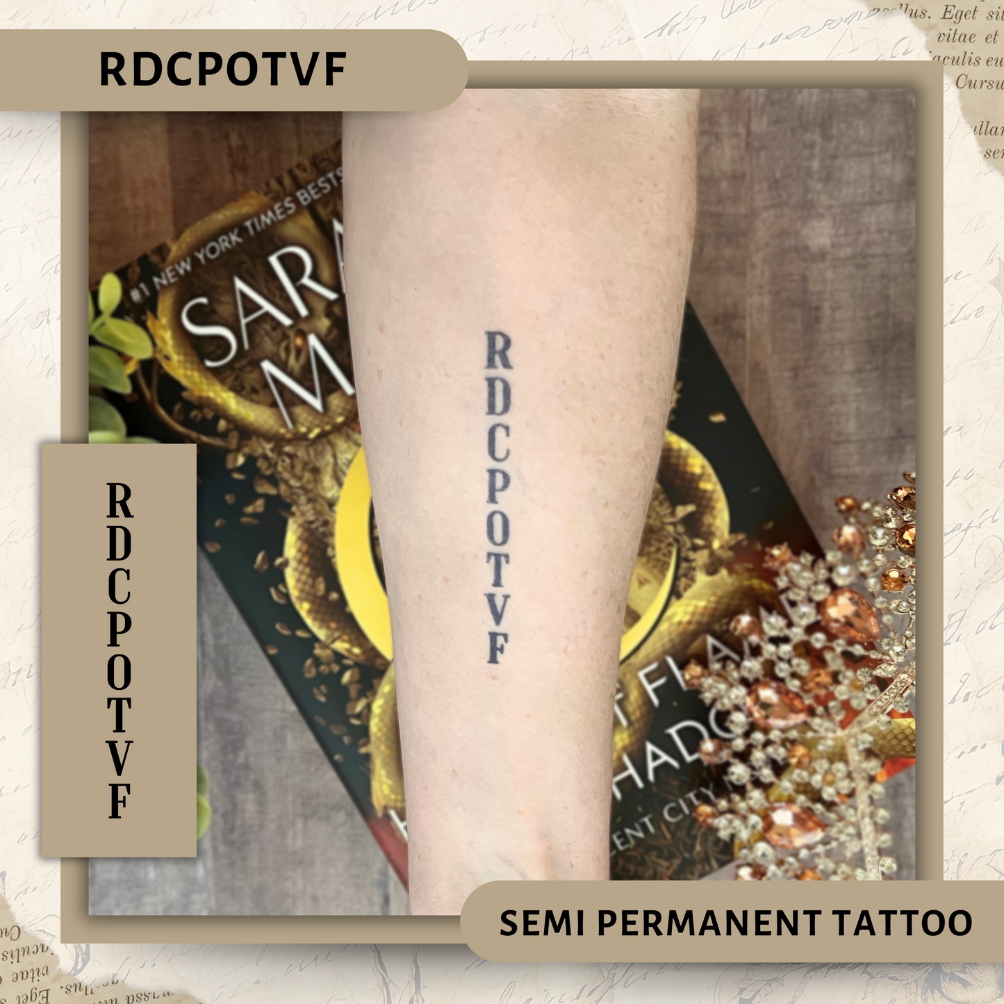 RDCPOTVF | Crescent City Semi-Permanent Tattoo