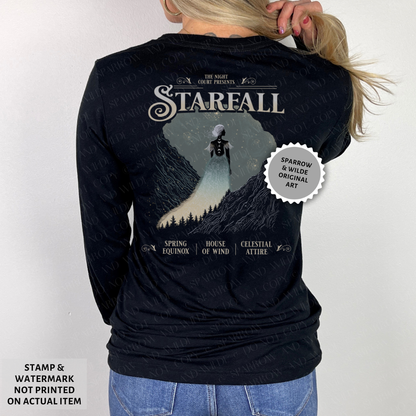 Starfall - Back | ACOTAR Long Sleeve Shirt