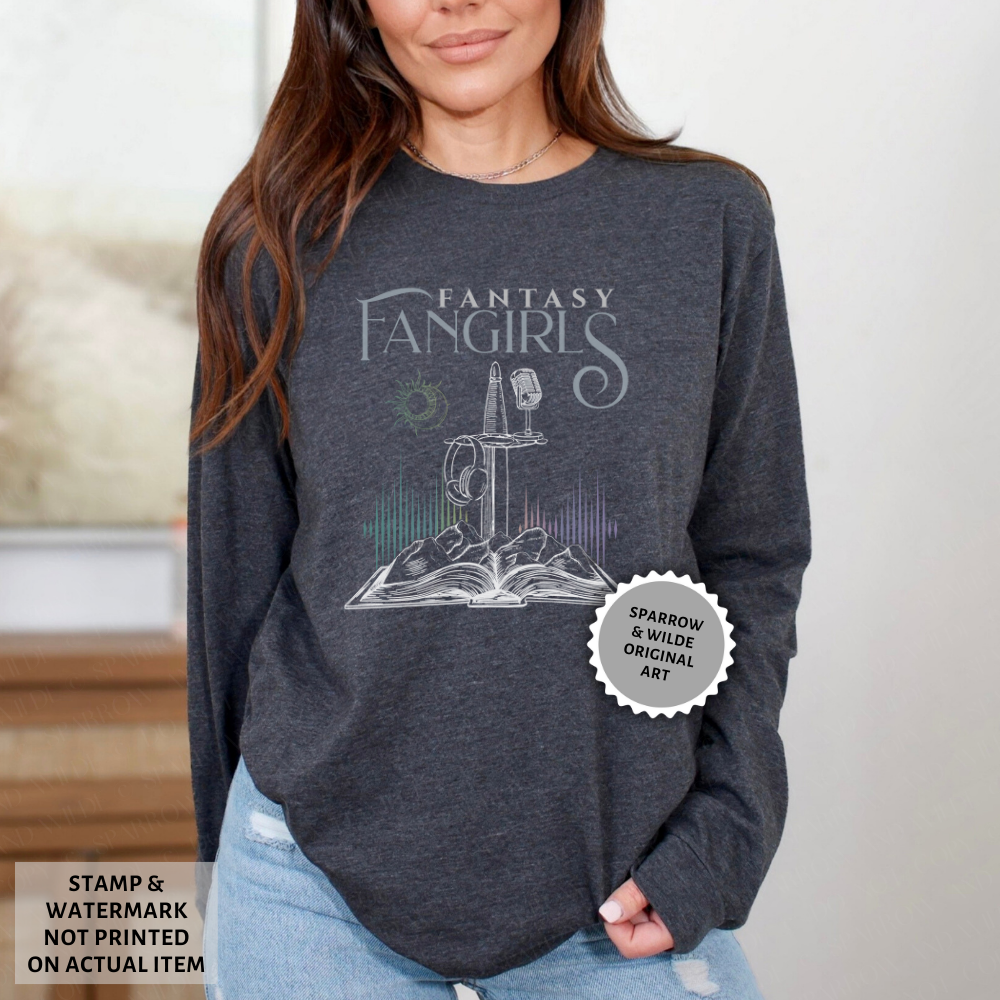 A Court of Mics and Headphones | Fantasy Fangirls Long Sleeve Shirt