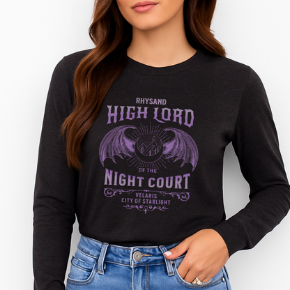 Rhysand High Lord | ACOTAR Long Sleeve Tee