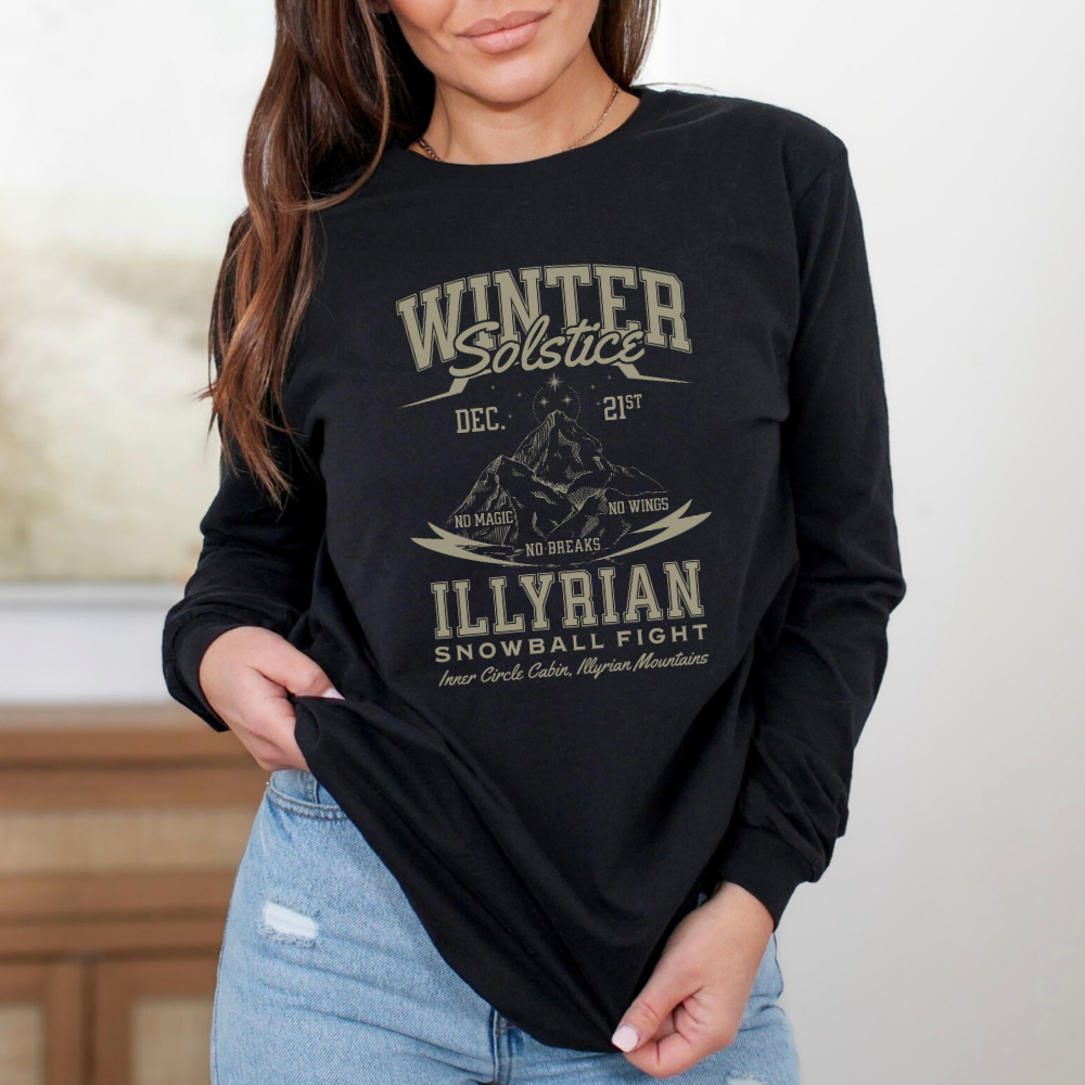 Illyrian Snowball Fight | ACOTAR Long Sleeve Tee