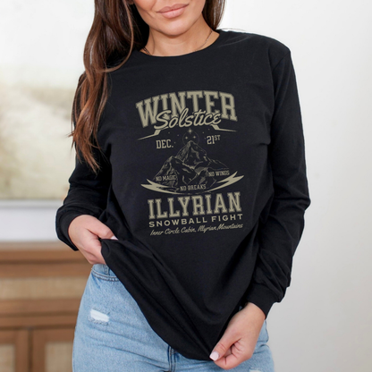 Illyrian Snowball Fight | ACOTAR Long Sleeve Tee