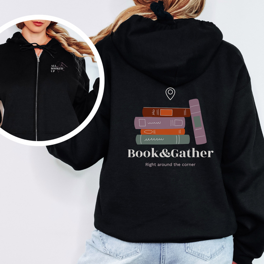 Book & Gather | Zip Up Hoodie