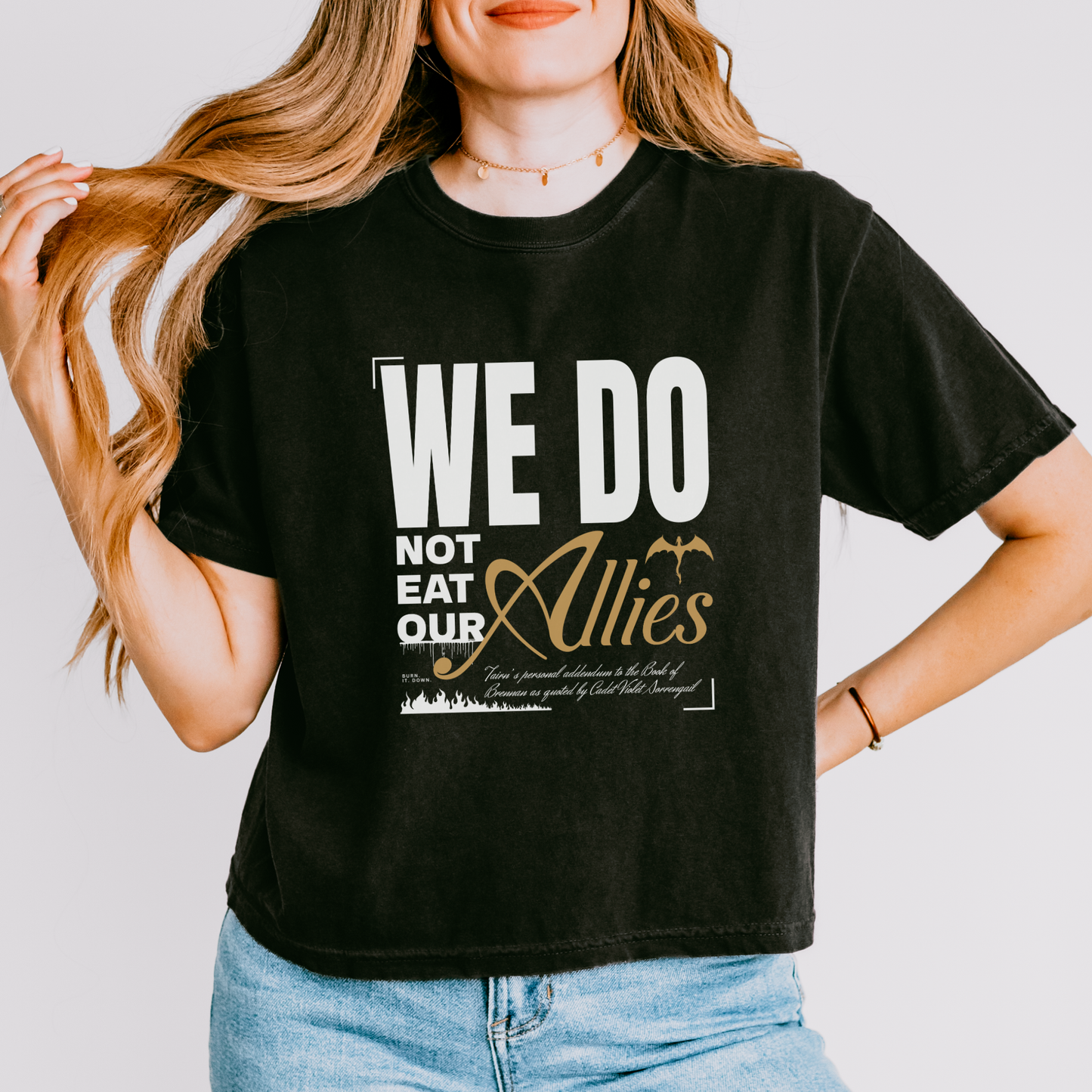 We Do Not Eat Our Allies | Empyrean Crop Top