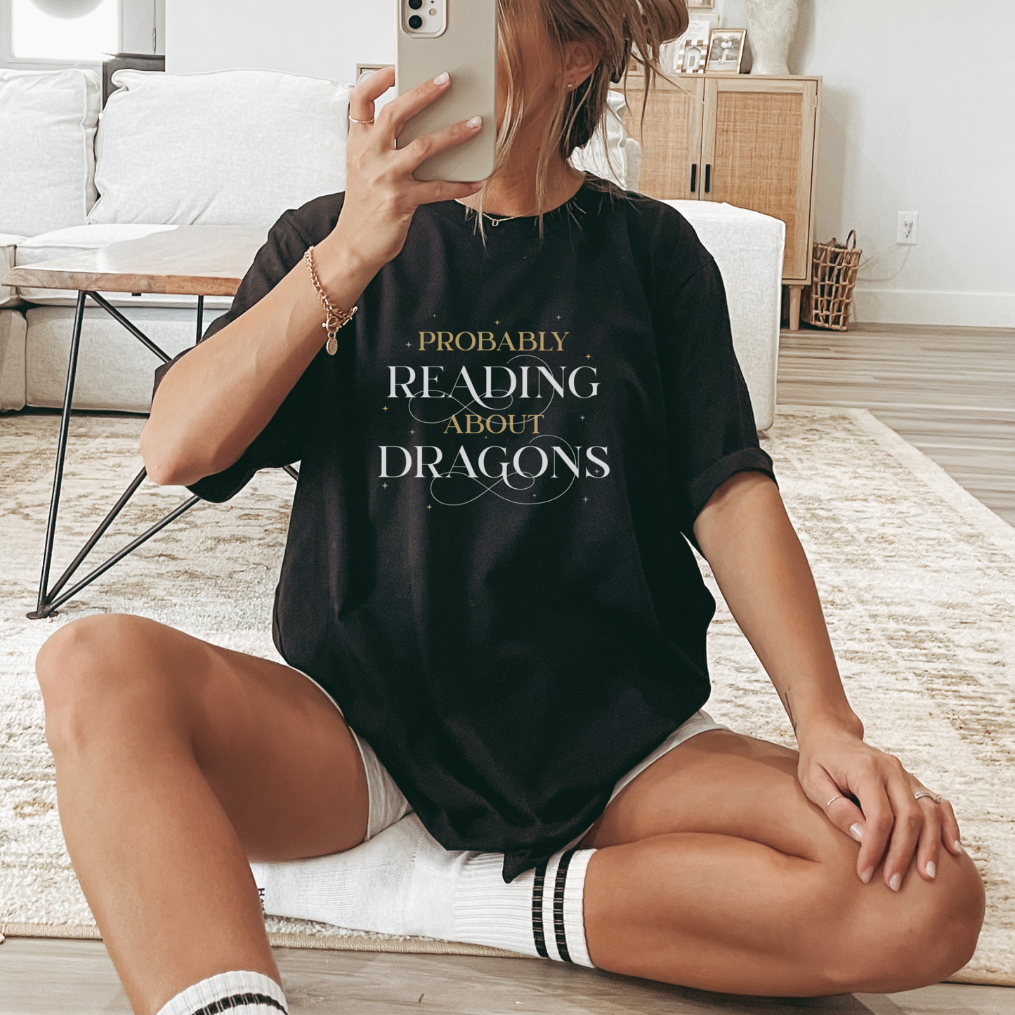 Probably Reading About Dragons | T-Shirt