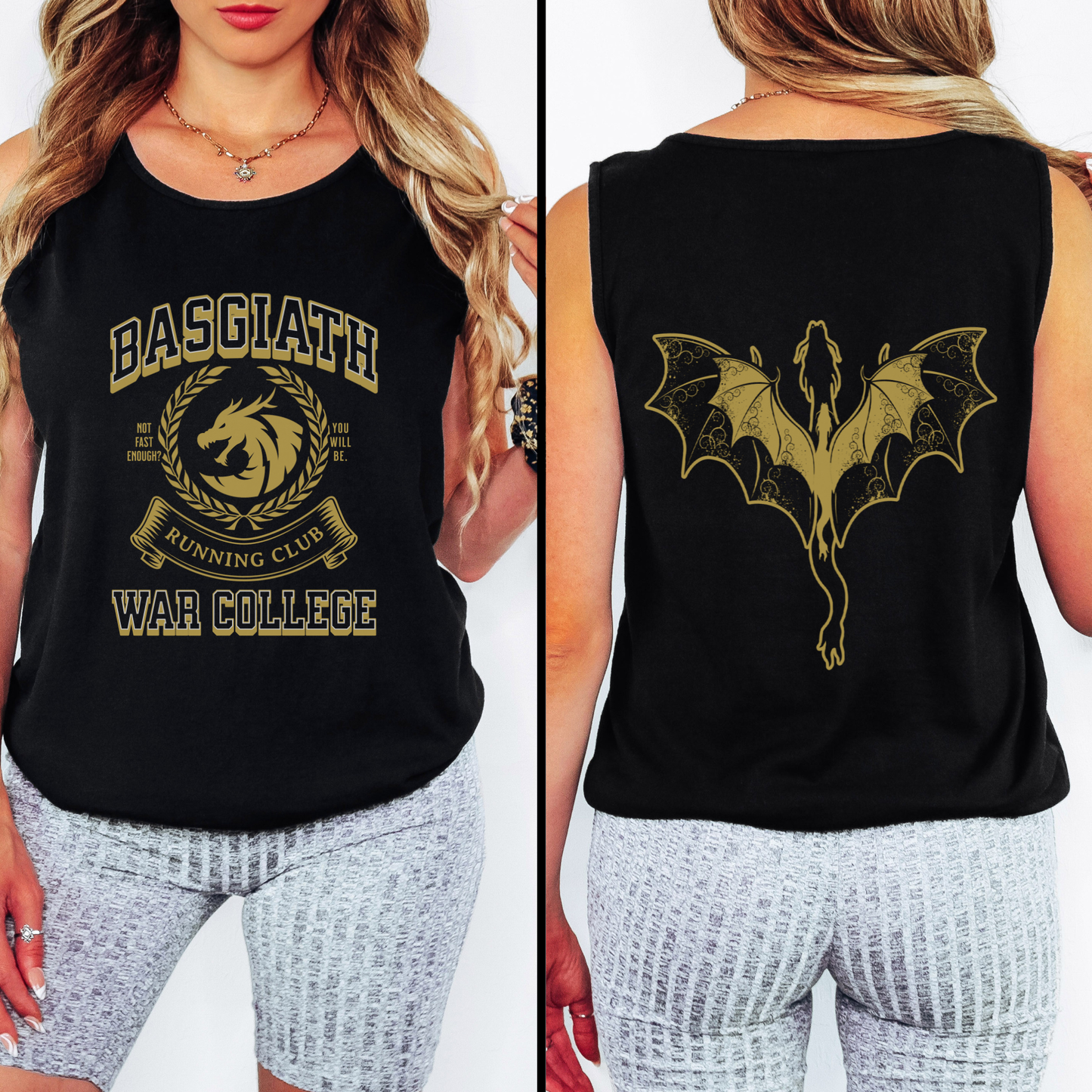 Basgiath Running Club - Back | Empyrean Tank Top