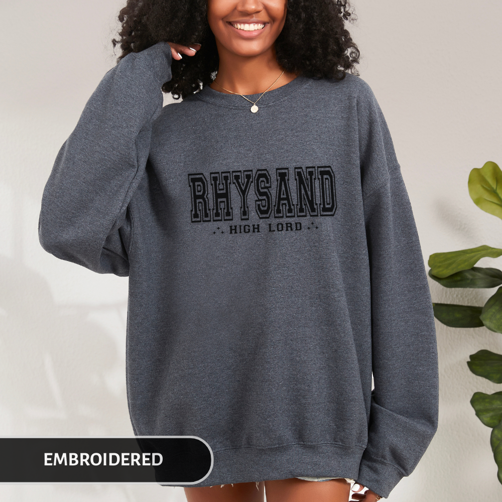 Rhysand | ACOTAR Embroidered Sweatshirt