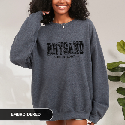 Rhysand | ACOTAR Embroidered Sweatshirt