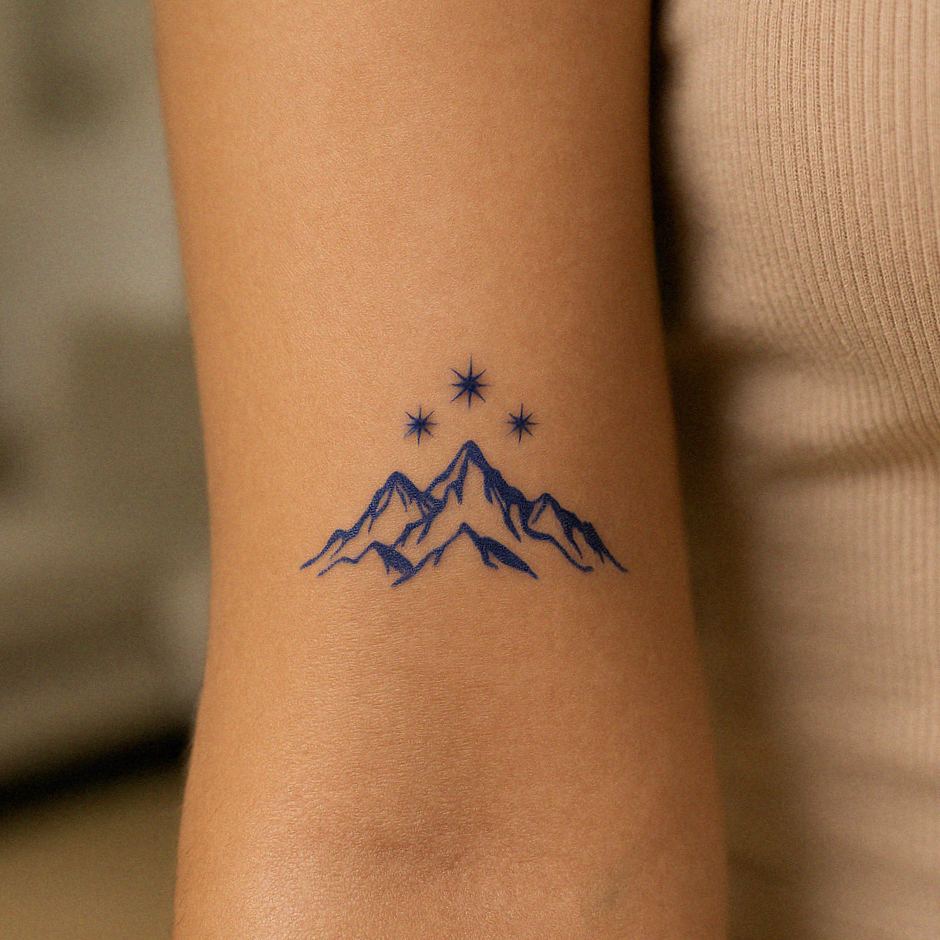 Velaris Mountain | ACOTAR Semi-Permanent Tattoo