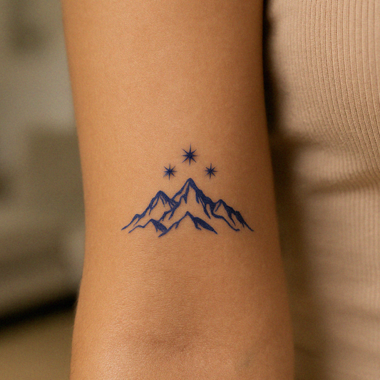 Velaris Mountain | ACOTAR Semi-Permanent Tattoo