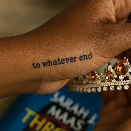 To Whatever End| Throne of Glass Semi-Permanent Tattoo