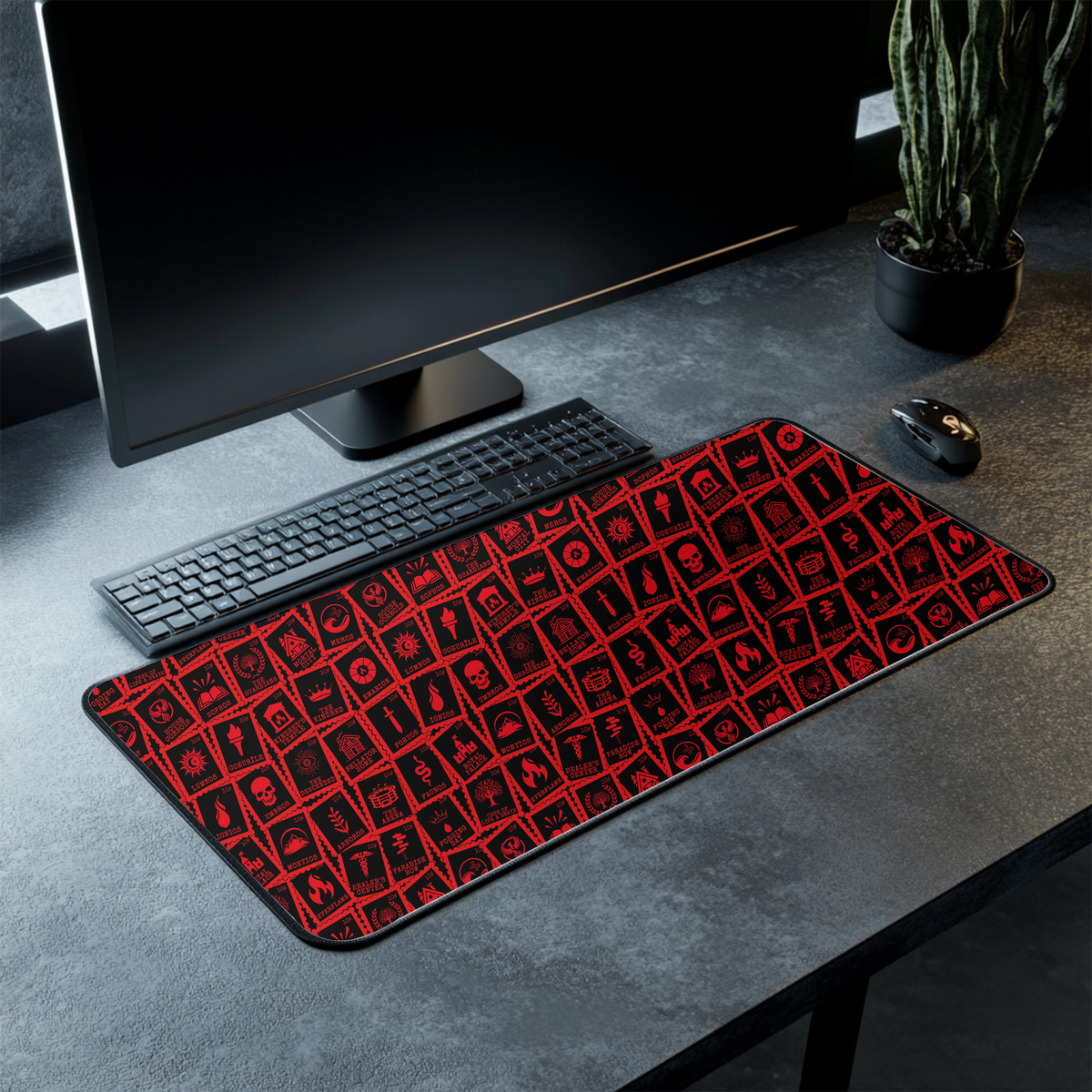 Stamps - Red | Kindred's Curse Desk Mat