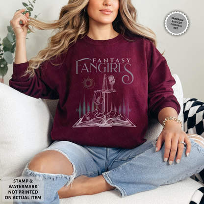 A Court of Mics and Headphones | Fantasy Fangirls Sweatshirt