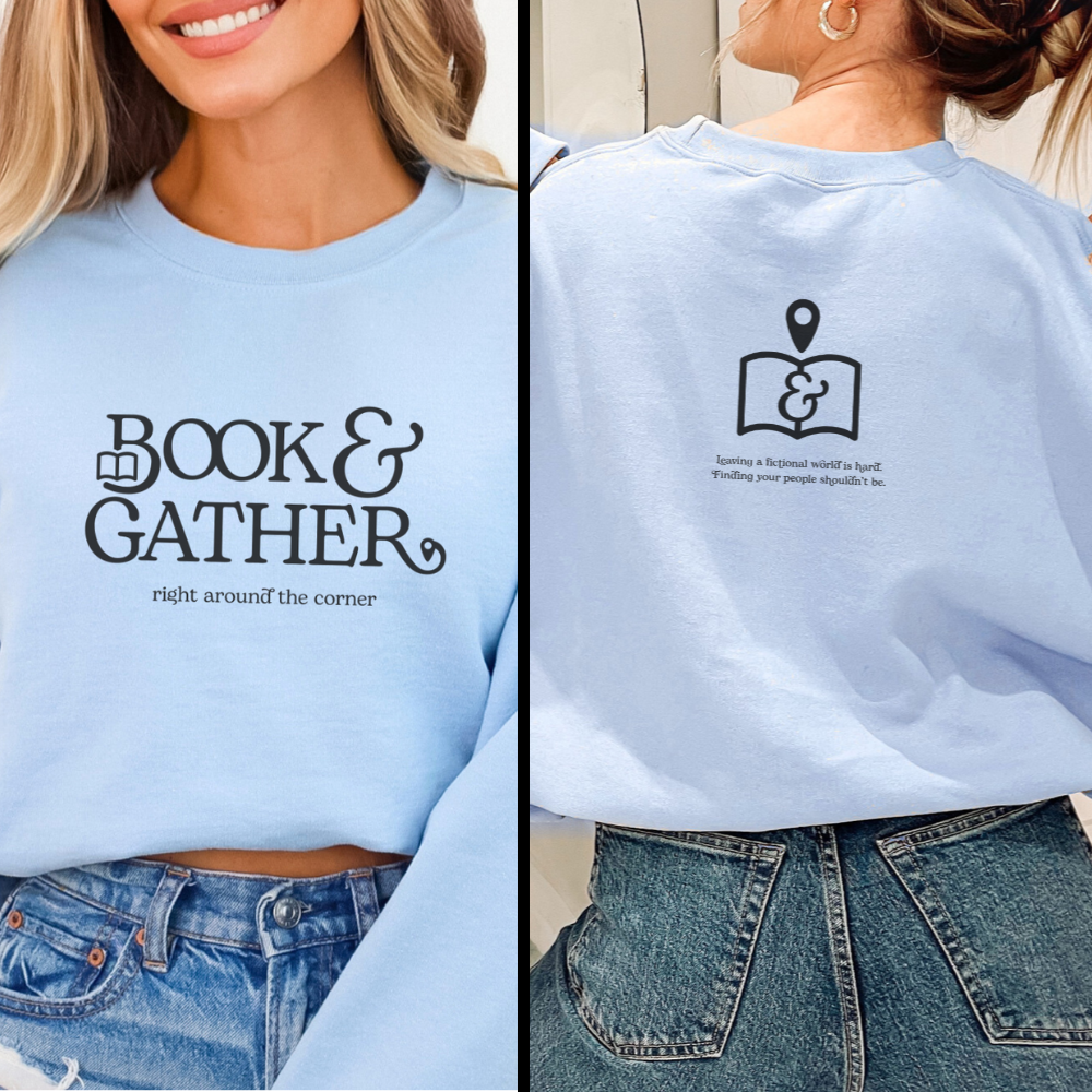 Book & Gather | Sweatshirt | Double-Sided