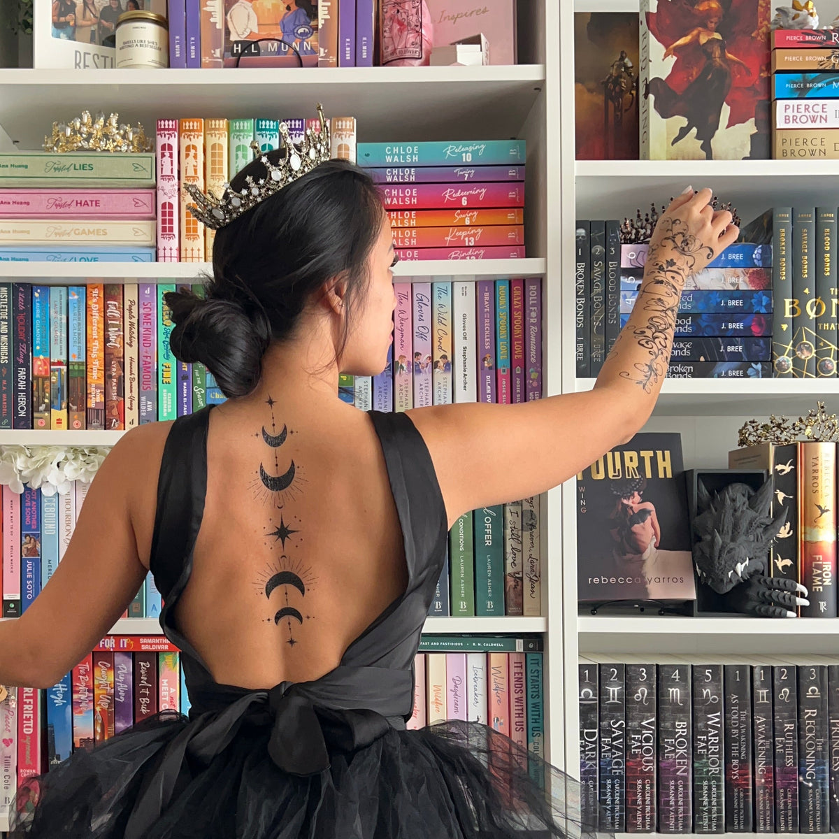 ACOTAR Temporary Tattoos | Feyre Arm & Back