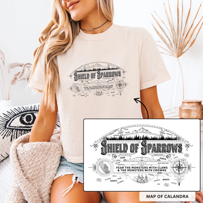 Calandra Map | Shield of Sparrows Crop Top