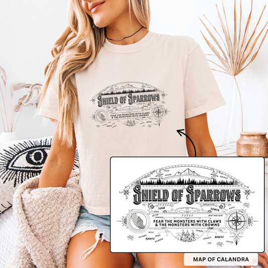 Calandra Map | Shield of Sparrows Crop Top