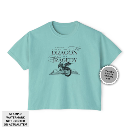 A Reader Without Their Dragon | Empyrean Crop Top