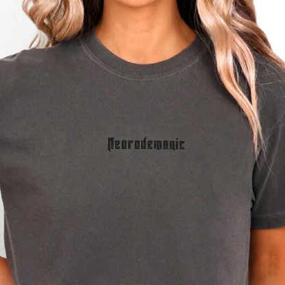 Neurodemonic | Embroidered Crop Top