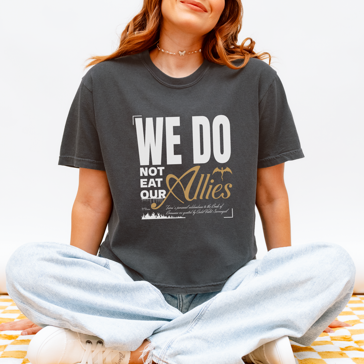 We Do Not Eat Our Allies | Empyrean Crop Top