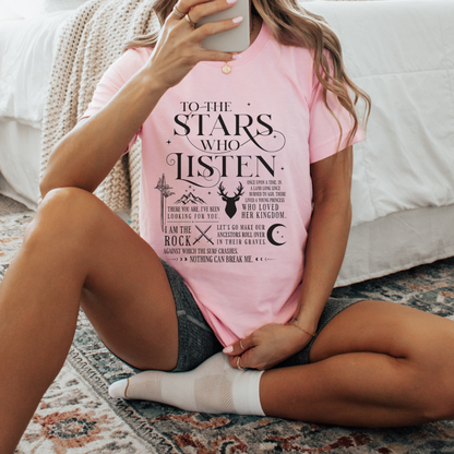 To the Stars Who Listen | Maas-Verse T-Shirt