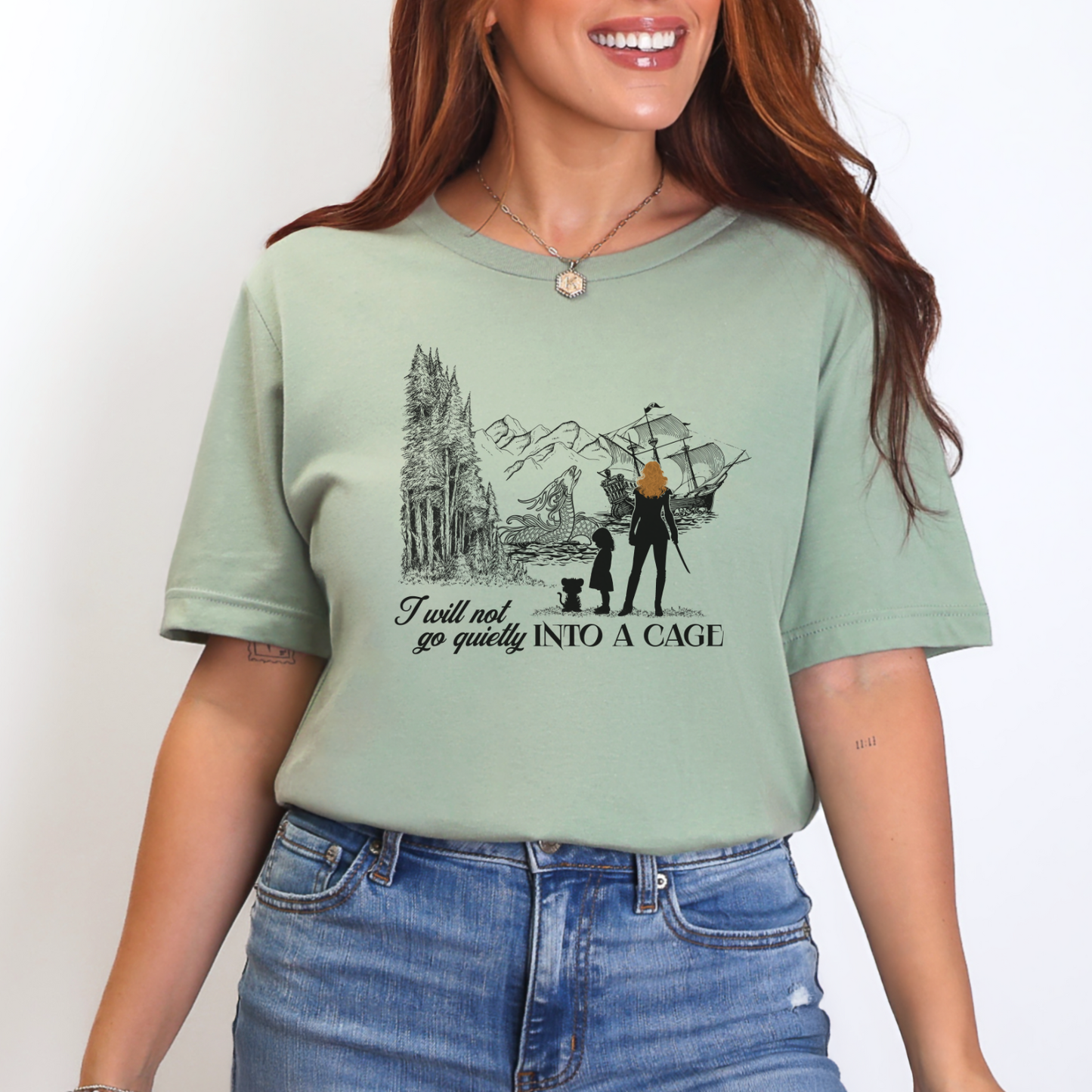 Into a Cage | Shield of Sparrows T-Shirt