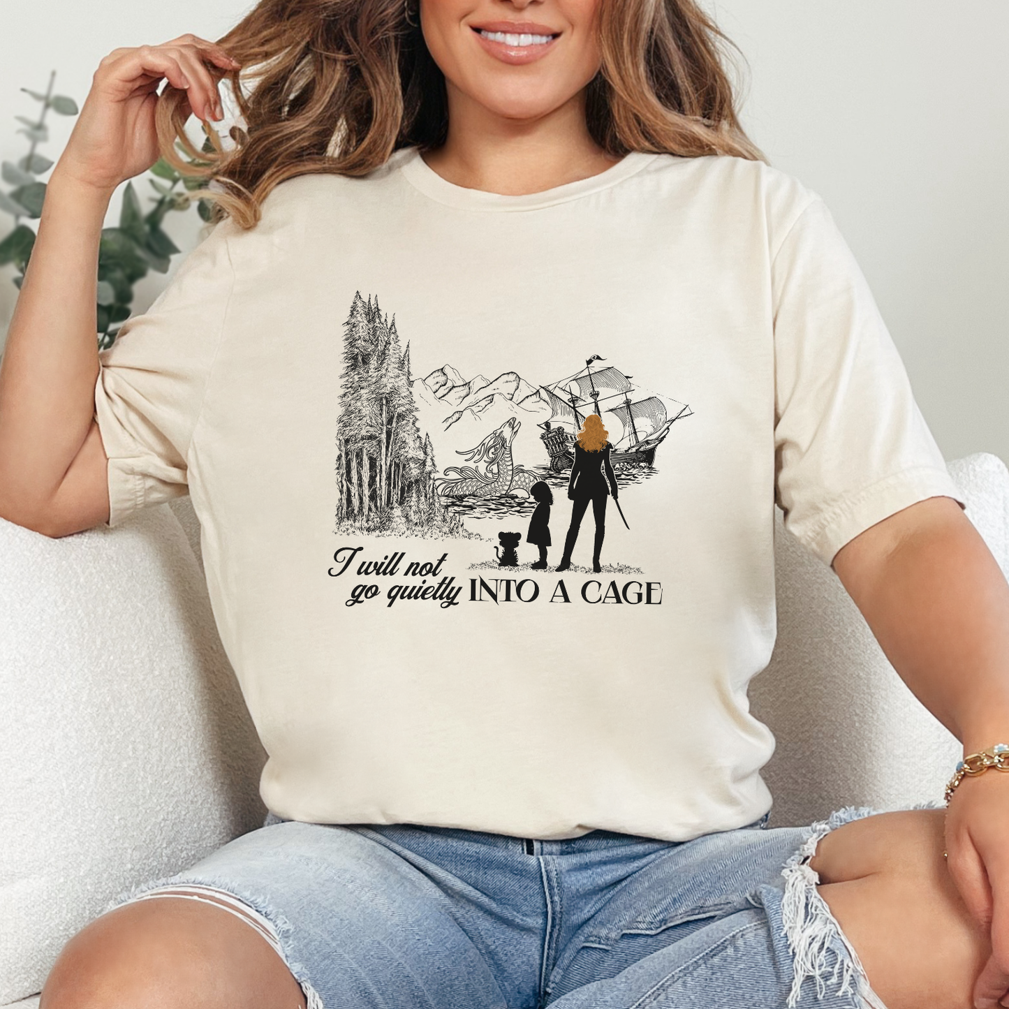 Into a Cage | Shield of Sparrows T-Shirt
