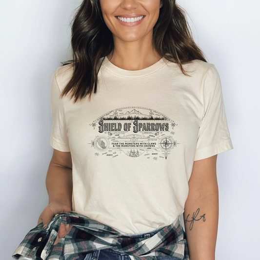 Calandra Map | Shield of Sparrows T-Shirt